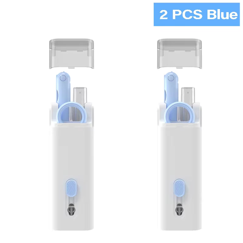 7-in-1 Comprehensive Computer Cleaning Kit: Keyboard Brush, Screen Cleaning Spray, Earphone Cleaning Pen, and Keycap Puller