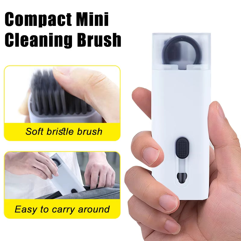 7-in-1 Comprehensive Computer Cleaning Kit: Keyboard Brush, Screen Cleaning Spray, Earphone Cleaning Pen, and Keycap Puller