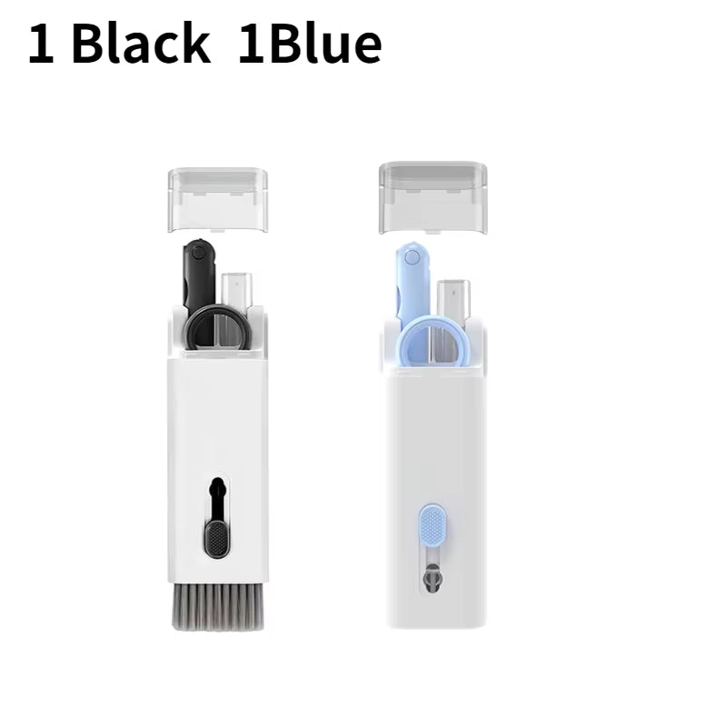 7-in-1 Comprehensive Computer Cleaning Kit: Keyboard Brush, Screen Cleaning Spray, Earphone Cleaning Pen, and Keycap Puller