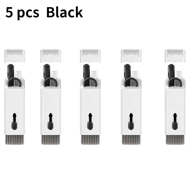 7-in-1 Comprehensive Computer Cleaning Kit: Keyboard Brush, Screen Cleaning Spray, Earphone Cleaning Pen, and Keycap Puller